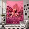 Wandbehang mit individuellem Namen & Text, Lady Gaga Dekorationstextil für Schlafzimmer