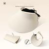Fashion UV Protection Sun Protection Hat Foldable Breathable Sun Hats Seamless Integrated Empty Top Hat Outdoor
