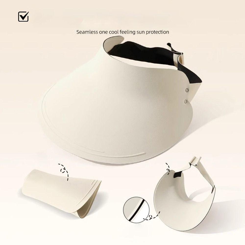 Fashion UV Protection Sun Protection Hat Foldable Breathable Sun Hats Seamless Integrated Empty Top Hat Outdoor