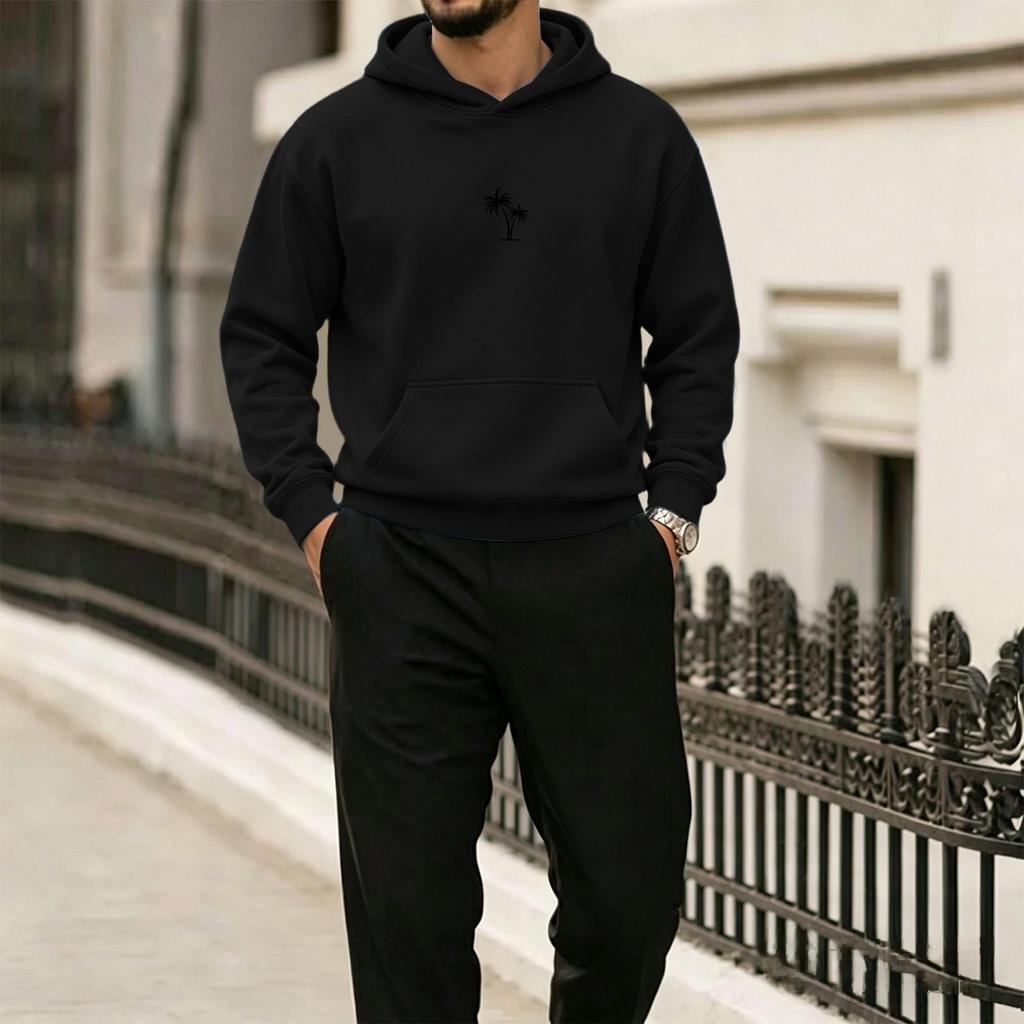 Men's Hawaiian Print Hoodie Casual Pullover for Beach Vacation Everyday Wear