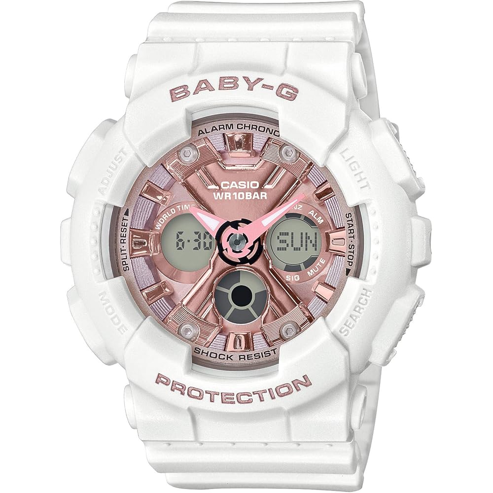 Casio Baby-G BA-130-7A1JF Women s Watch White Analog Digital Waterproof