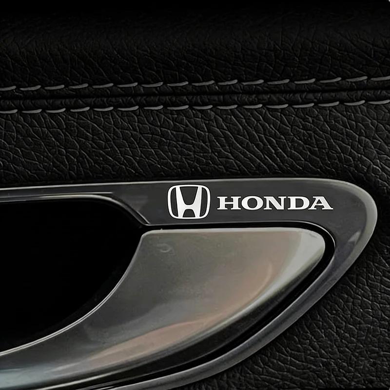 AAAHY1 3D Metal Car Interior Decoration Decals Emblem Sticker Decoration Accessories For Honda Civic FIT Accord Prelude CRV Jazz Acura