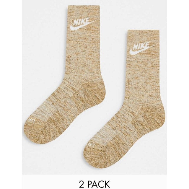 

2 пары носков с круглым вырезом Nike Everyday plus из кокосового молока
