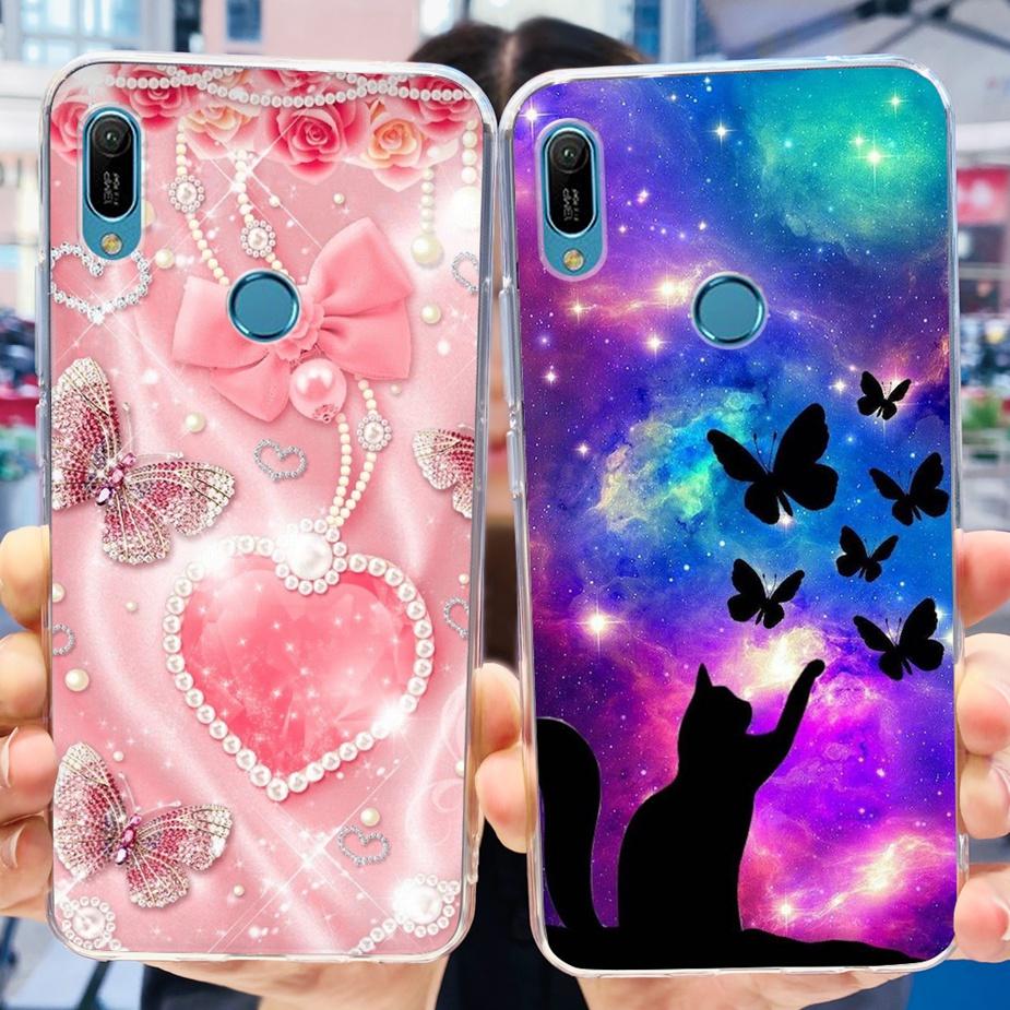 For Huawei Y6 2019 Case Y6 Prime 2019 Fashion Painted Cover Clear Silicone Phone Case For Huawei Y6s 2019 Y6 Pro 2019 Soft Shell