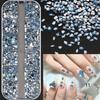 Mix 3D Flatback Nail  12 Grids Mini  Diamonds For Nail Art Glitter Charm Decorative Diy Manicure Art Accessor