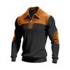Spring and Autumn New Solid Color T-Shirt Men's Versatile Long Sleeve POLO Shirt Casual