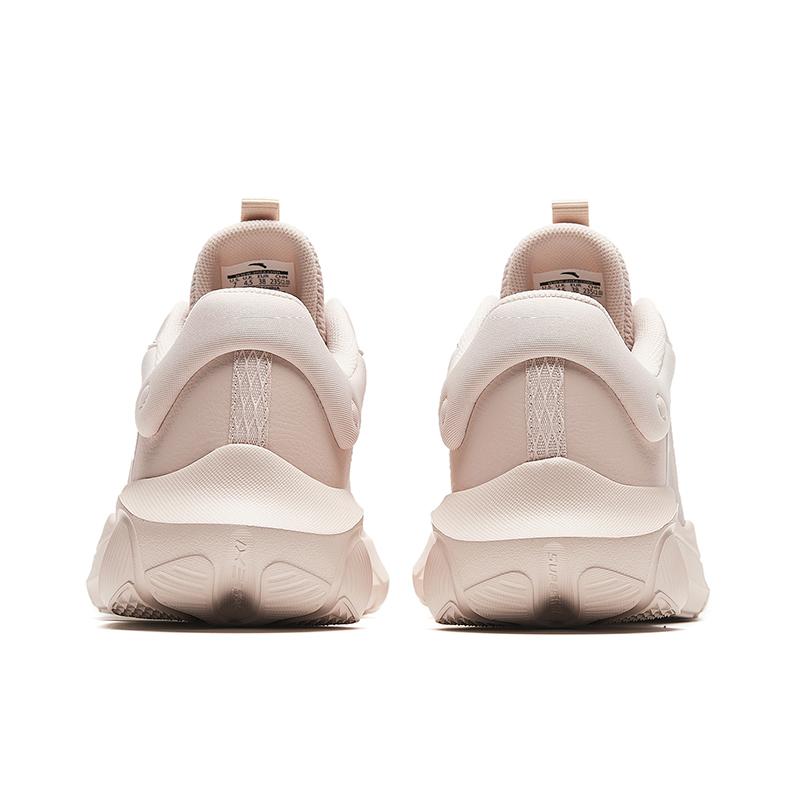 Anta Fashionable Comfortable Versatile Shock Absorbing Rebound Low Top Short Distance Running Shoes Women sneaker Gray Purple 122237701-5