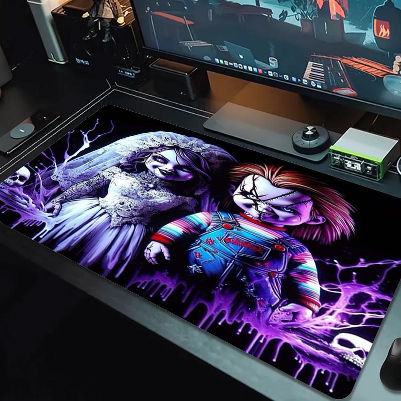 Chucky Farb-Mauspad Großes Gaming-Tischkissen Rutschfeste Laptop-Tablet-Großes Mauspad XXL-Matte Mini-PC-Spielmatte Mit Verriegeltem Rand