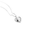 European-American Style Paw Print Heart Pendant Necklace for Dogs