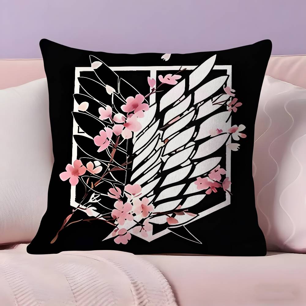 Anime A-Attack On T-Titan Pillow Case Pillowcase Ultra Soft Skin Friendly Fabric Cloud Like Comfort & Concealed Zipper