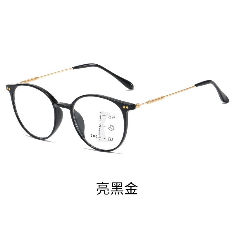 

Tr90 Cold Brown Multi-Focus High Definition Anti-Blue Reading Glasses Far And Near Reading Glasses Look Far And Near Multi-focus +400 degrees