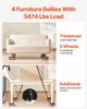 Furniture Dolly Heavy Duty Furniture Mover with 5 Wheels 3474 lbs Capacity