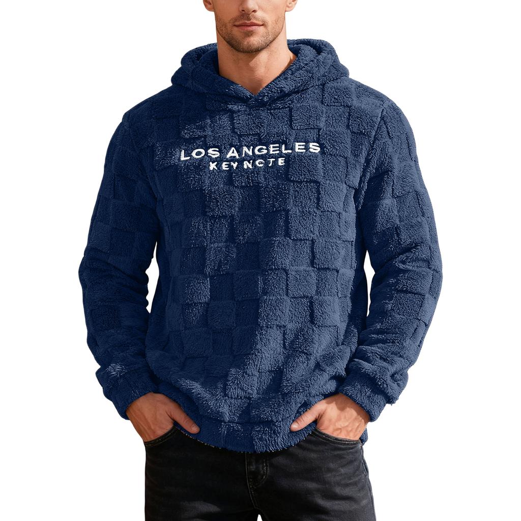 Pánská Volnočasová Sportovní Volná Mikina s Kapucí a Výšivkou