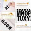 5 Sheets Iron On Letters and Numbers Heat Transfer Letters A-Z PU Alphabets Sticker for Clothing T-Shirt Printing DIY Craft
