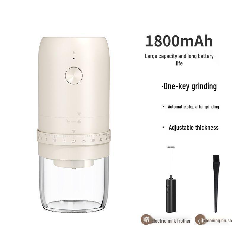 Portable Electric & Manual Coffee Bean Grinder - Compact Household Hand-Cranked & Automatic Grinding Machine