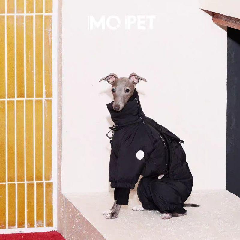 Medium Dog High Collar Cotton Coat - Warm, Windproof Autumn/Winter Pet Wear