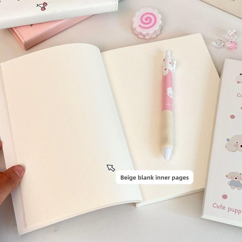 A5 Blank Book, Simple Animal High-value Milk Huhu Cute Notepad, Student Thickened Painting Notebook