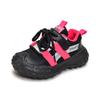 Kids Breathable Mesh Velcro Athletic Running Sneakers Children Tire Sole Casual Dad Shoes