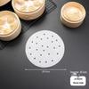 Disposable Non-Stick Steamer Mat for Mantou Baozi - Heat-Resistant Silicone Oil Baking Paper