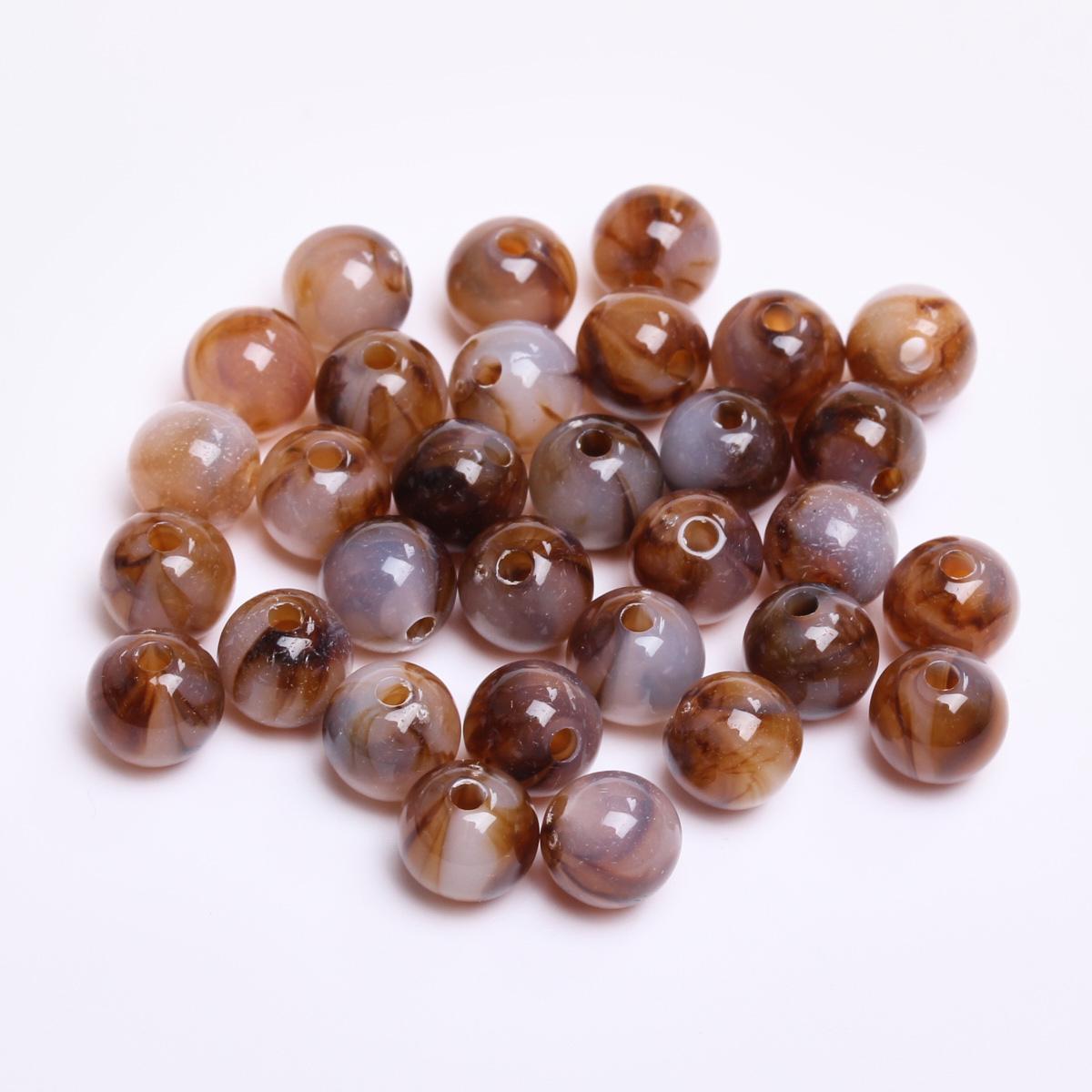 

Имитация нефритового камня, свободные бусины, модный браслет, ожерелье, аксессуары, 8 мм, изготовление ювелирных изделий, аксессуары для бисера из смолы, эффект облаков, круглый ручной работы Style10 8mm 30Pcs