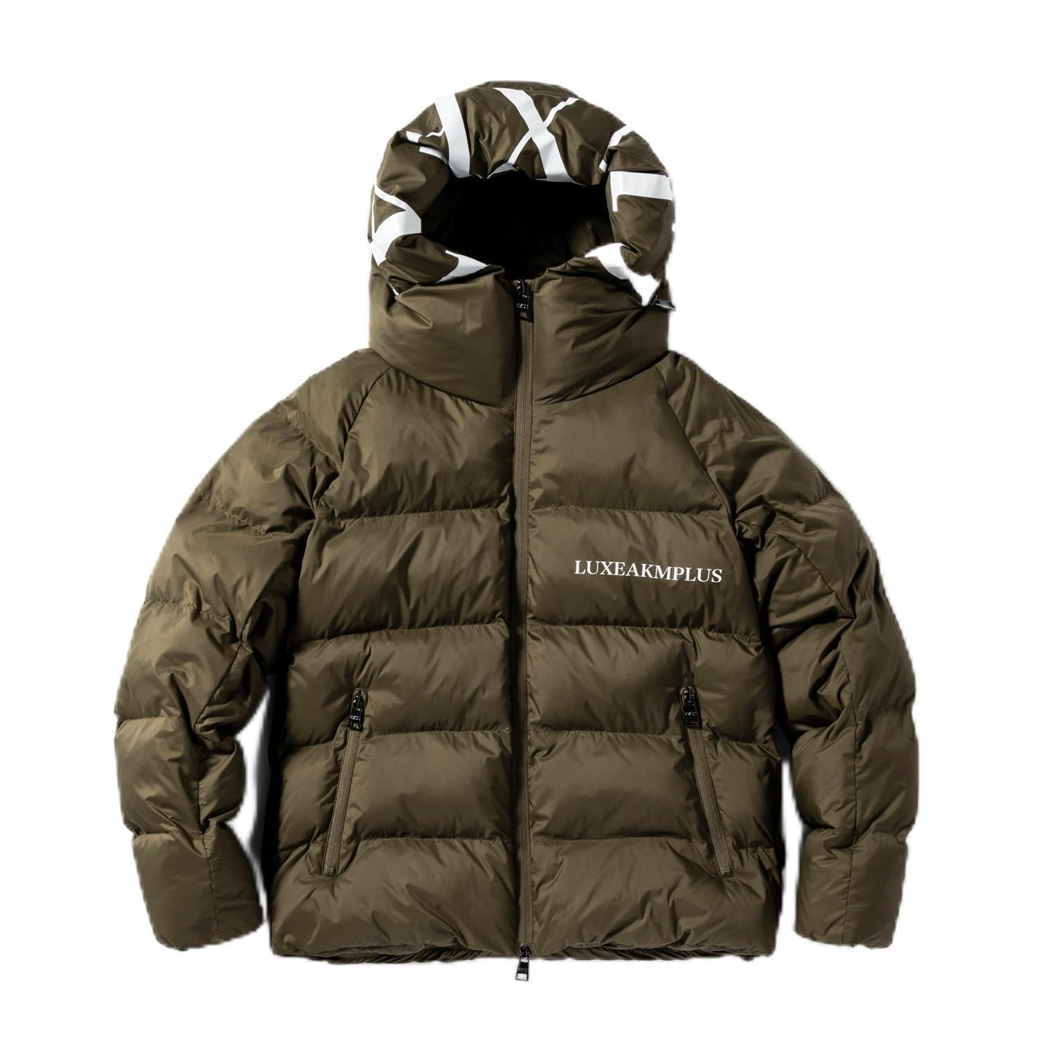 

KM Padded Jacket HOOD LOGO PADDED JACKET L [Luxe Plus] Men s khaki(SN63)