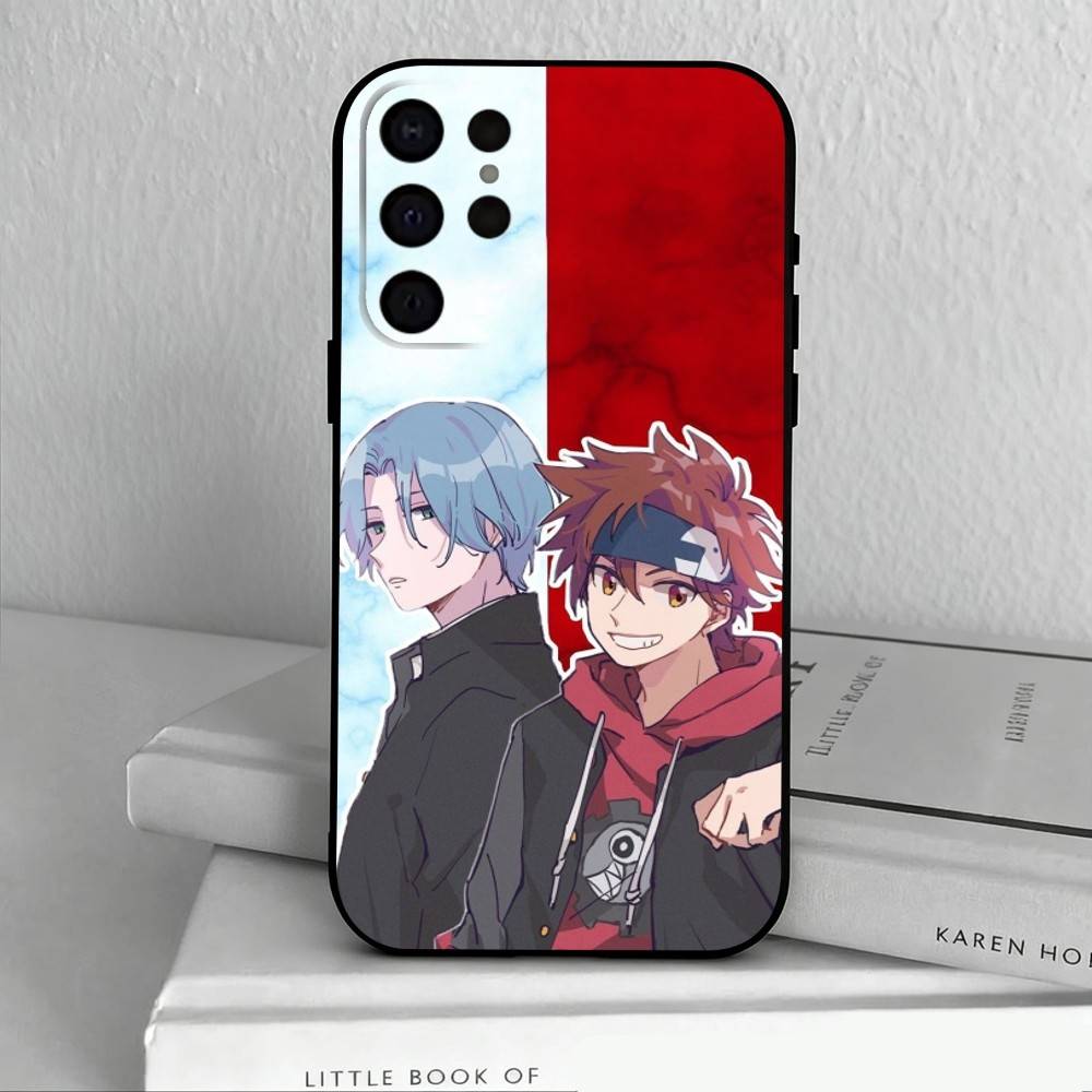 SK8 The Infinity L-Langa R-Reki Phone Case For Samsung S25,24,23,22,30,21,10,9,Ultra,Plus,Lite,FE,4,5 G Soft Black Case