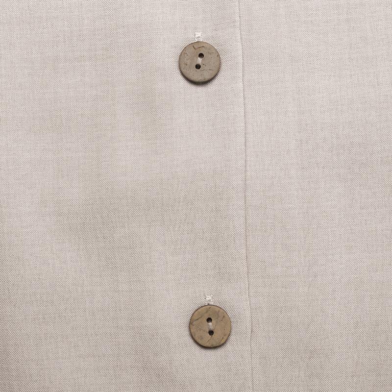 Damenmode, Sommer, Frühling, einfarbig, ärmellos, POLO-Ausschnitt, hohe Taille, Freizeitkleider