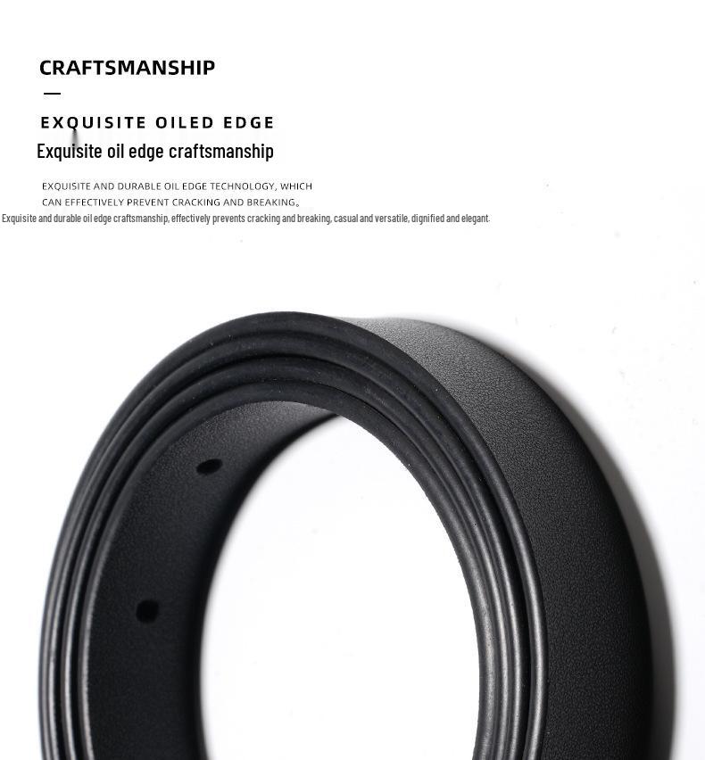 Women's Retro Carved Black Genuine Leather Belt with Pin Buckle