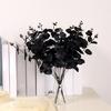 1/10/12Pcs 34cm Artificial Leaf Branch For Halloween And Weddding Party Decoration, Fake Leaf Stems Plant Decoration