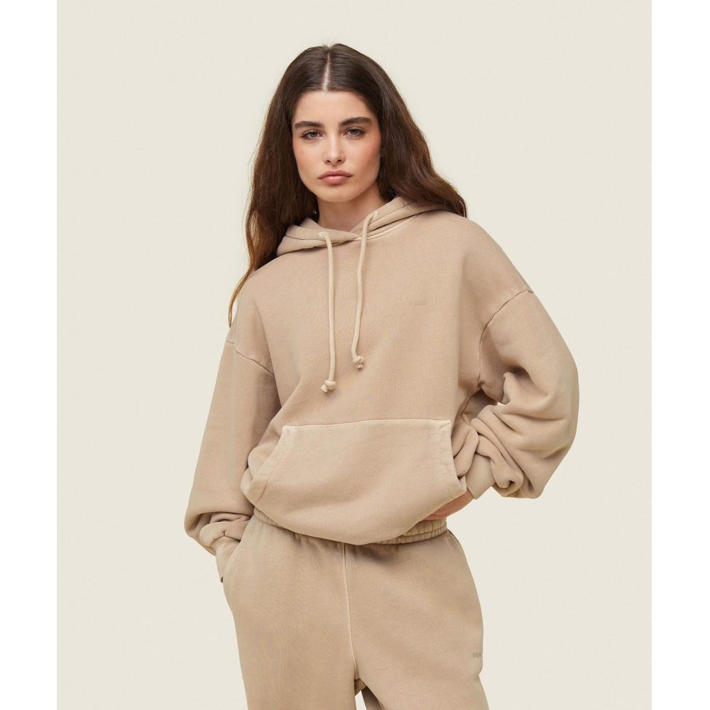 

Gymshark Everywear Расслабленная толстовка с капюшоном Deep Beige B1c2p Ncxd XS