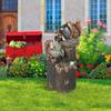 Solar  Animals Family Bathing Terrace Resin Decoration Luminous Decoration