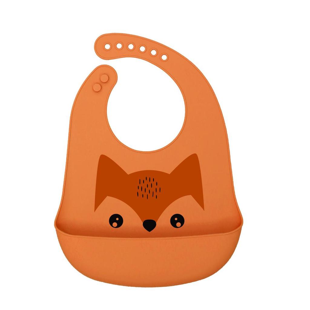 Babador de silicone à prova d'água para bebês - Babador de arroz descartável grande