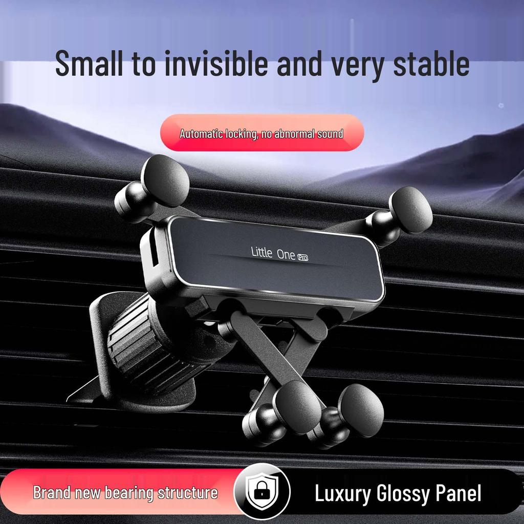 Cartoon Car Air Vent Phone Holder with Rotating Mini Gravity Design