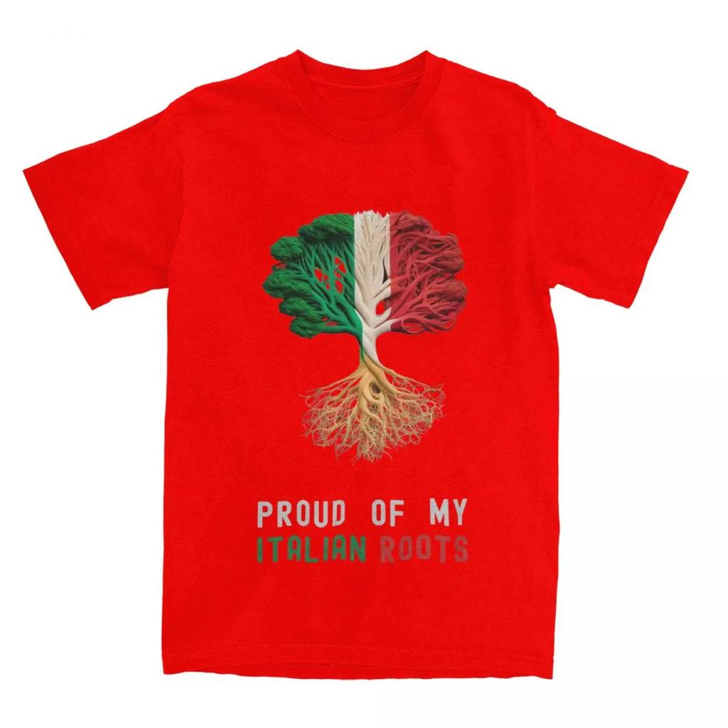 Männer Frauen Stolz auf meine italienischen Wurzeln Shirt Merch Italien Flagge Reines T-Shirt Kleidung Mode T-Shirts Erwachsene