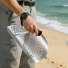 Hot Sell Metal Hunter Sand Scoop Rustproof Stainless Steel Construction with Reinforced Sieve & Optional Ergonomic Grip Handle