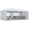 6 X 3 M Party Tent Gazebo Marquee Outdoor Patio Canopy Shelter with Windows and Side Panels White