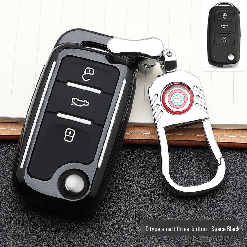 Volkswagen Key Case: Stylish Design with Buckle & Personalized Decoration