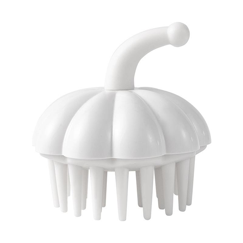1 Stück Kürbisform Shampoo Kopfhaut Massagebürste Silikon Körperbürste Haarwaschkamm Bade Spa Duschmassage Haarbürste