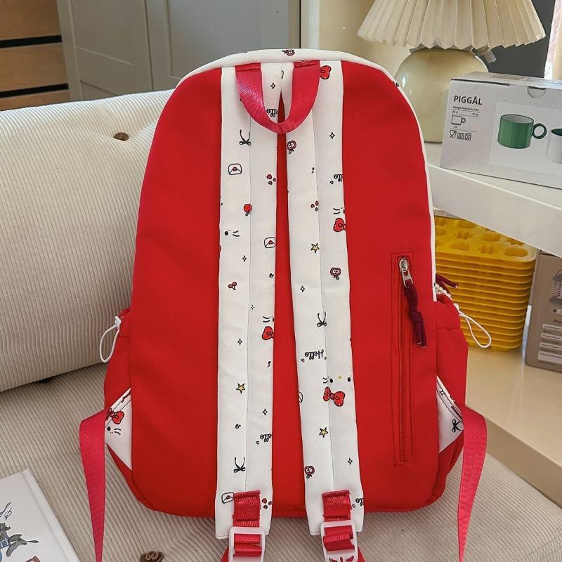 New Highvalue Japanese Fresh and Sweet Literary and Cute Cartoon Backpack Junior High School Students Lightweight Travel Backpack