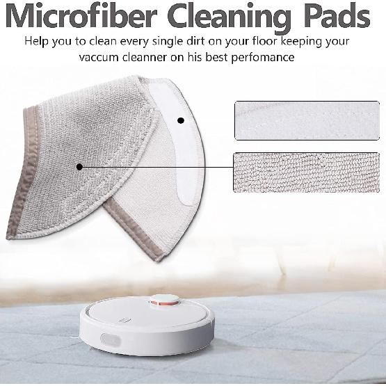 20Pcs Set for Xiaomi Roborock S6 S60 S65 S5 MAX T6 Vacuum Cleaner Accessories, 2 Roller Brush, 4 Filter, 4 Mop, 3 Side Brush, 6 Water Core, 1 Wheel