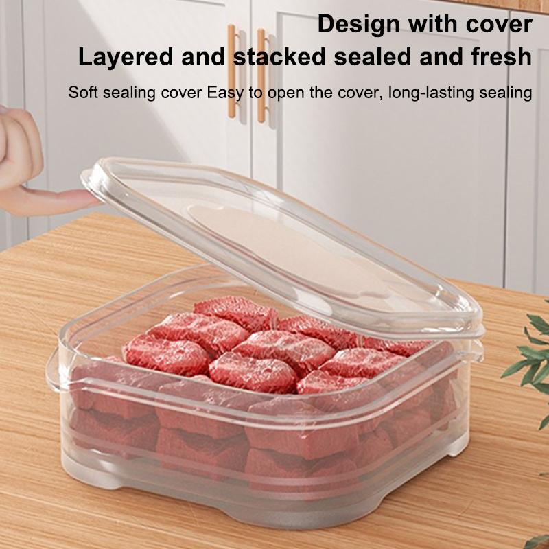 Refrigerator Storage Box Frozen Meat Storage Box Food Packaging Box Food Grade Refrigerator Special Arrangement
