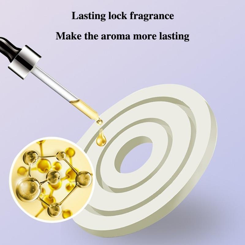 Solar Car Carrying Fragrance Air Freshener Perfume Double Ring Rotary Decoration Automobile Interior Air Outlet Diffuser