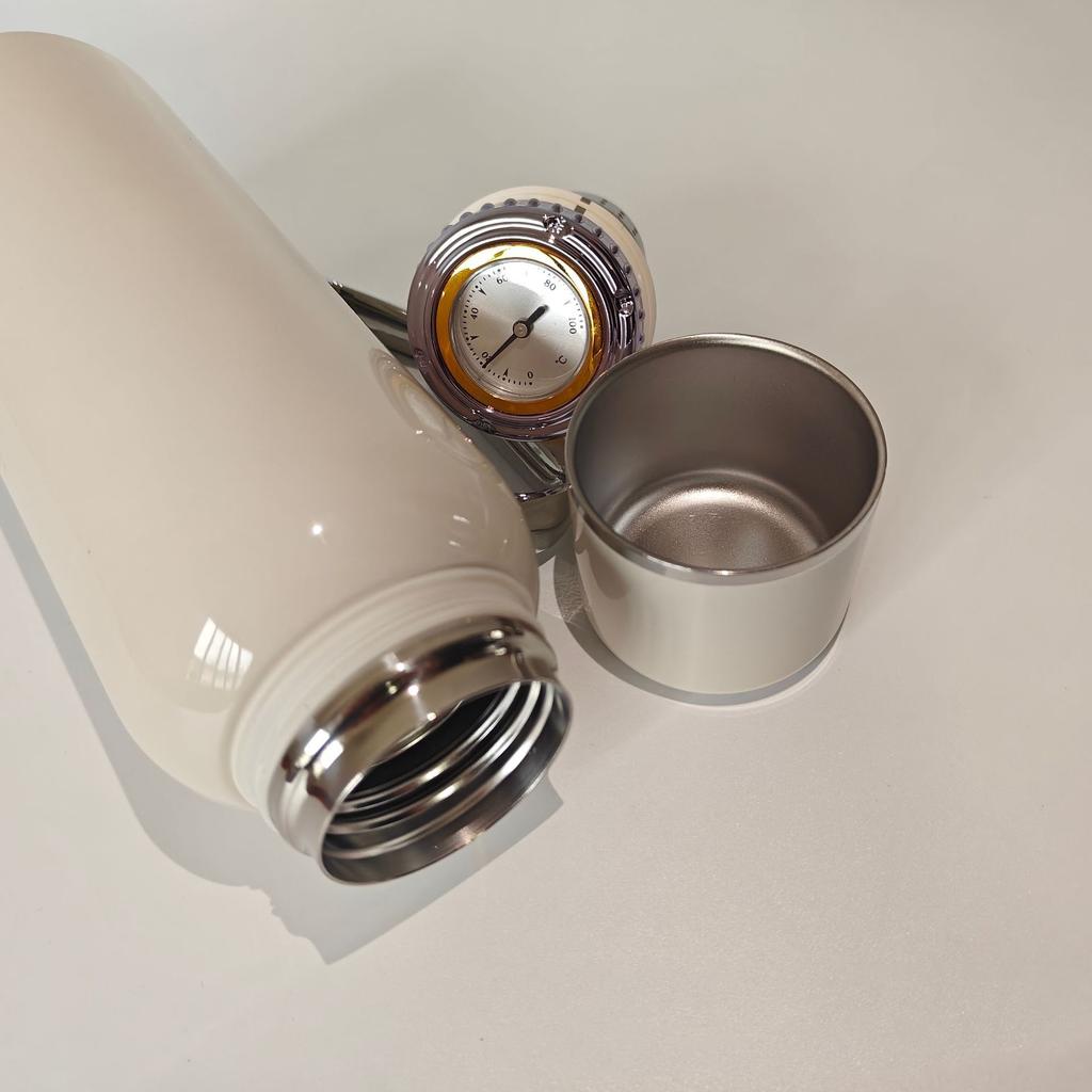 Large Coffee Thermos for Hot Drinks Stainless Steel Thermoses Vacuum Insulated Bottle With Cup Handle Temperature Display 800ml