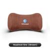 Car Seat Safety Headrest Pad Auto Emblem Neck Pillow For VW Golf Polo Tiguan Touran Jetta Passat CC T5 GTI Arteon T-Cross Beetle Zl9