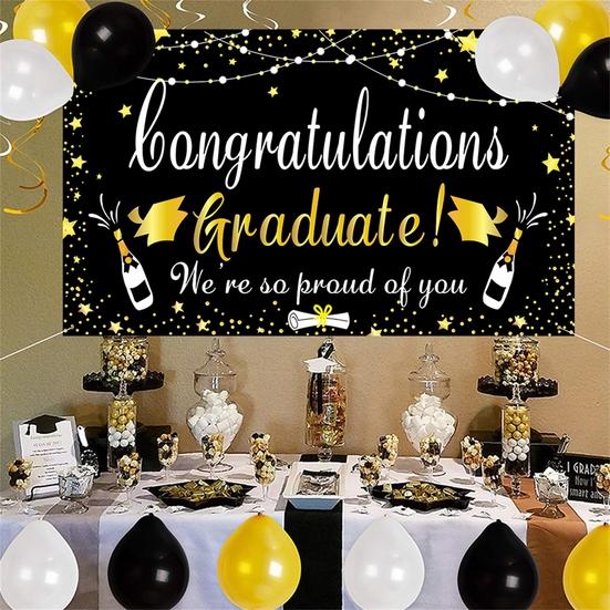 Graduation Banner Reusable Foldable for Classroom
