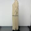 Womens American Crossborder European Handcrocheted Patchwork Ball Loose Beach Coverup Dress Sexy Backless Hollow Design