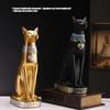 Figura de gatito del Antiguo Egipto de 9.25" Estatua de la Diosa Gato Egipcia Bastet Figuras Coleccionables Escultura de Bastet Adorno Decoración del Hogar