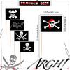 100 Pieces Pirate Cupcake Toppers Pirate Flag Toothpicks Cocktail Picks Food Picks Flags for Party Food Appetizer Cupcake Cocktail Decorations