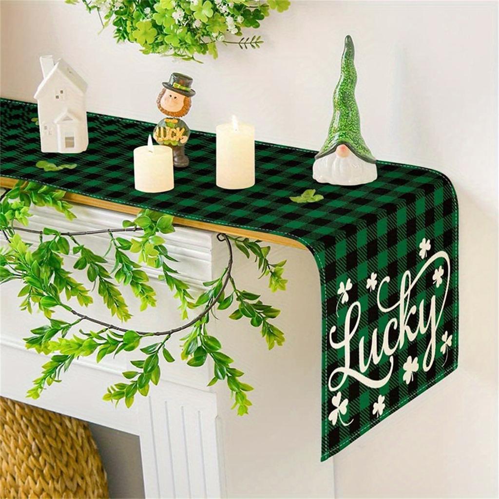 St. Paul's Green  Printed Table Banner Home Living Room Cabinet Decoration Tablecloth Mat Tea Flag Cross Border Festival Tablecloth