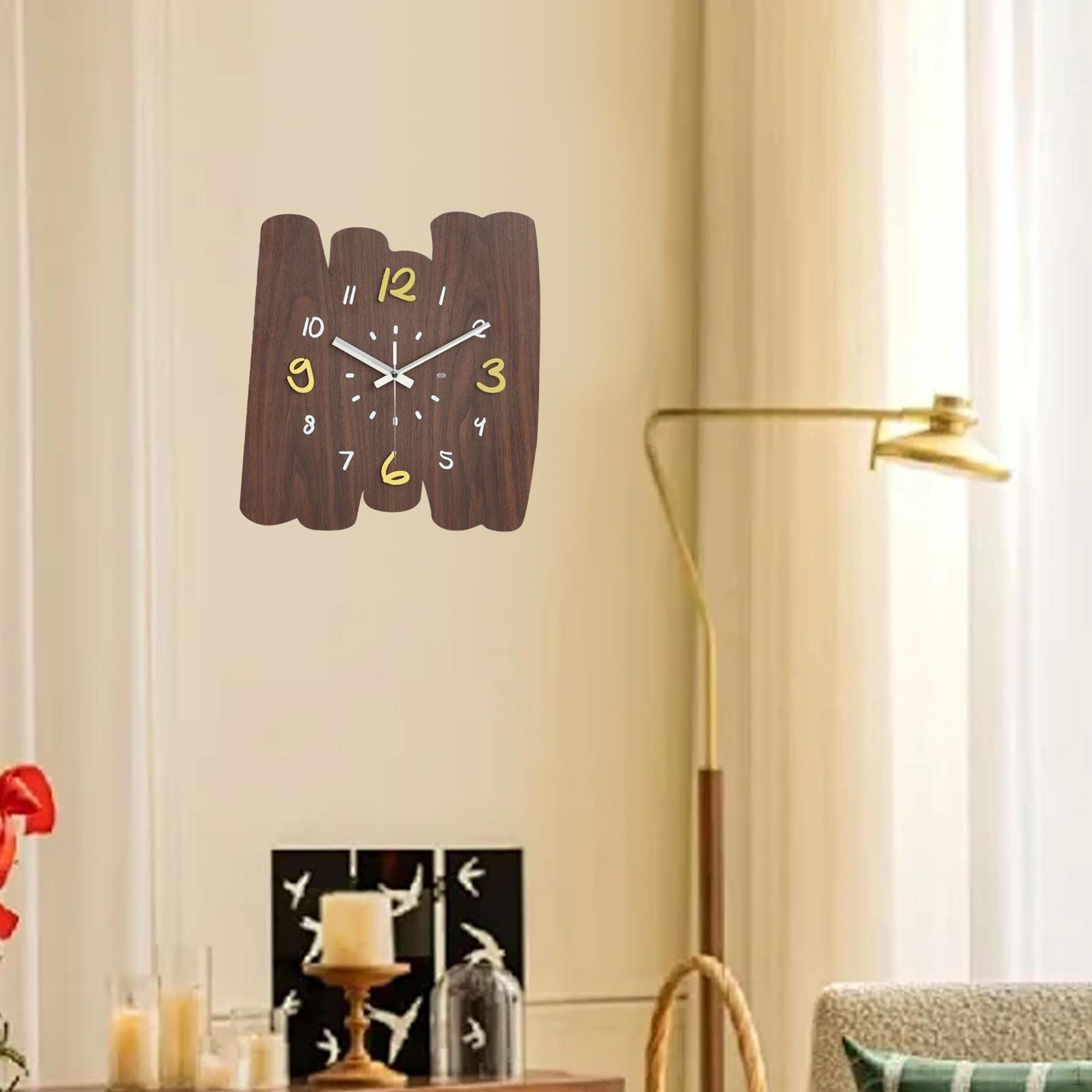 

Сучасний настінний годинник Декоративні годинники для стін Фермерський будинок Новосілля Вінтажний аналоговий коричневий